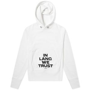 IN LANG WE TRUST - HELMUT LANG WHITE HOODIE